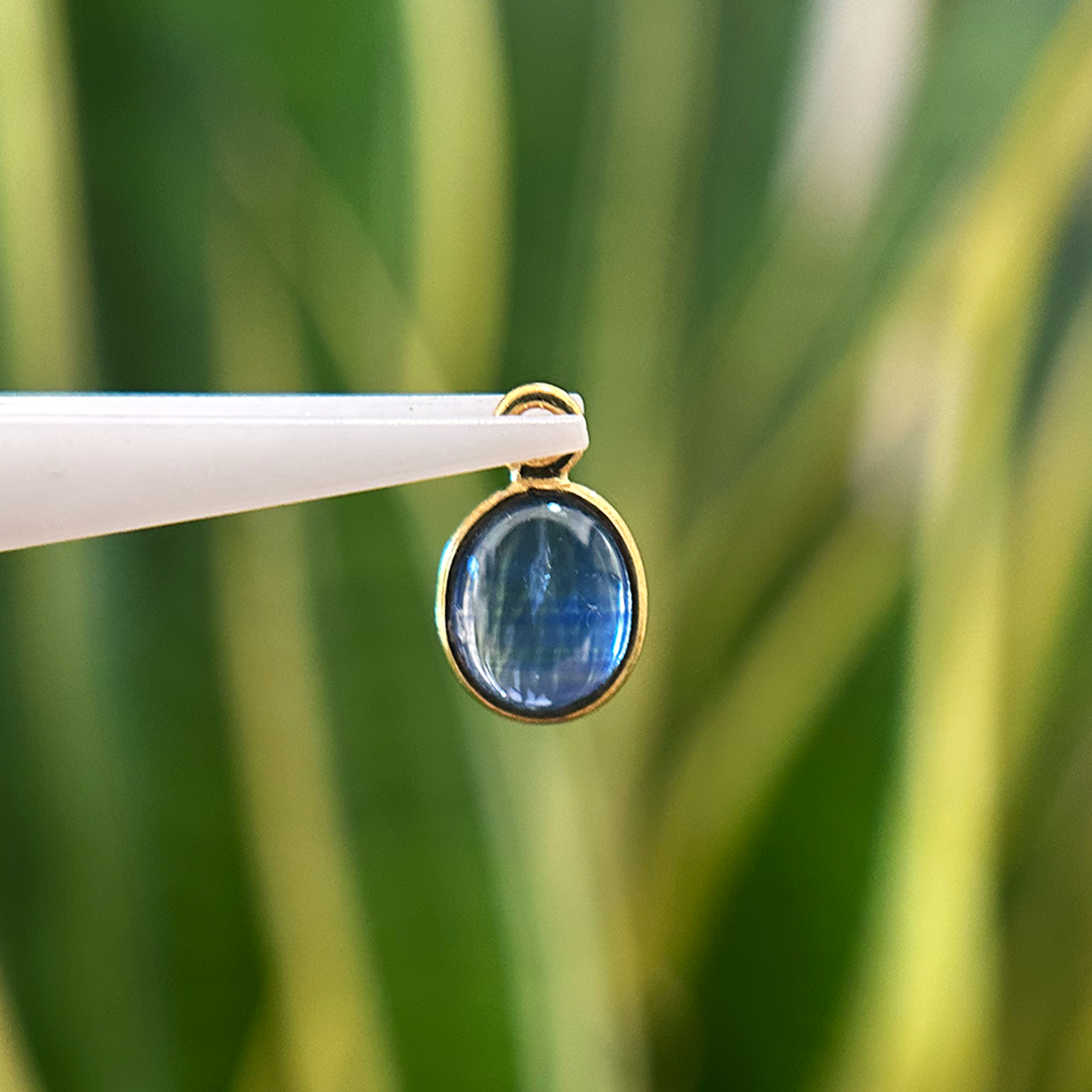 Banded Blue Sapphire Charm