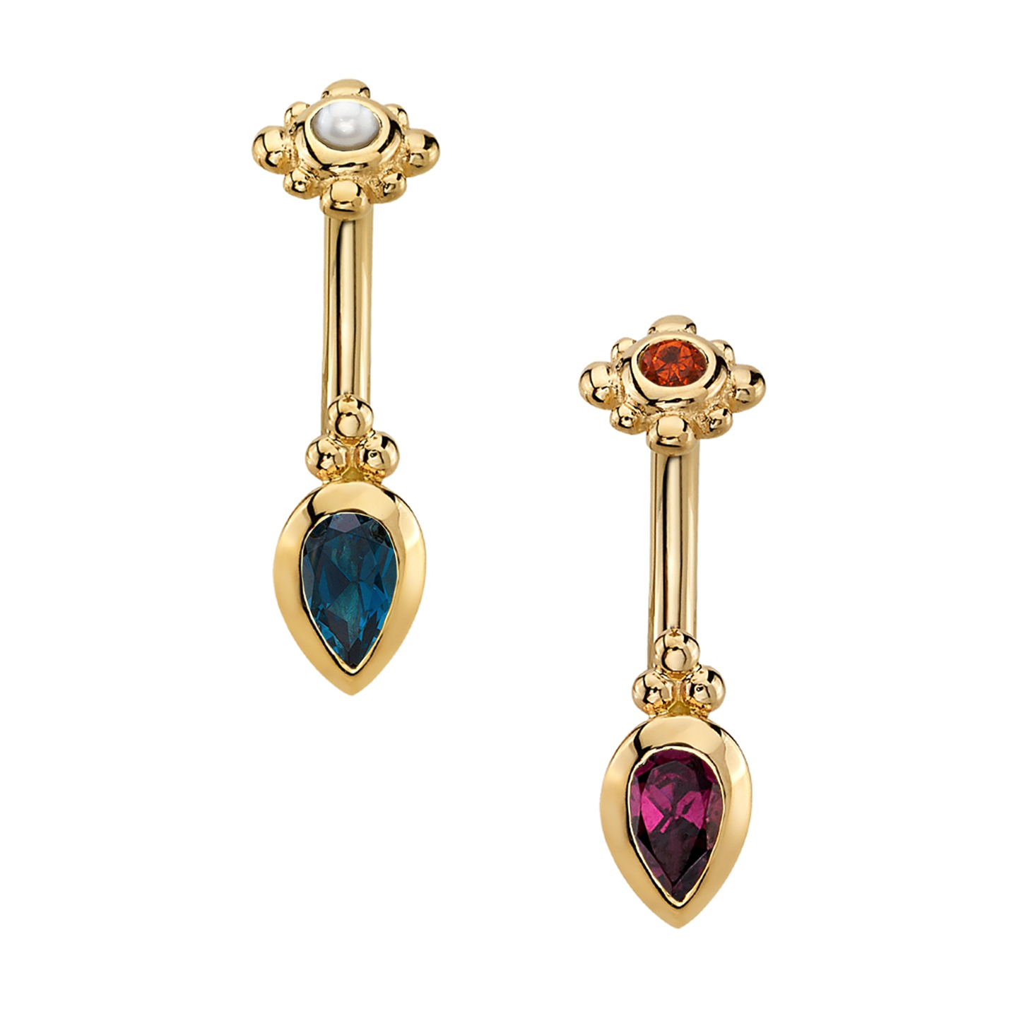 Beaded Pear Curved Barbell