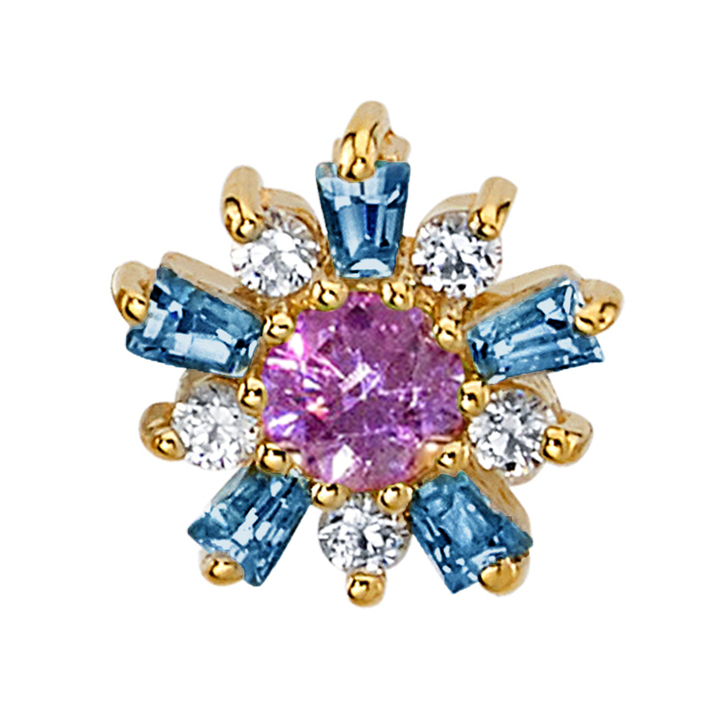 Gemstone Elaine Threaded End