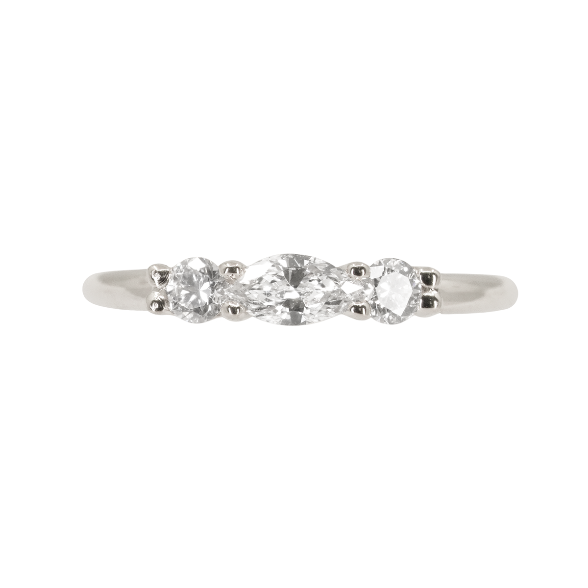Kai Seam Ring with Diamonds