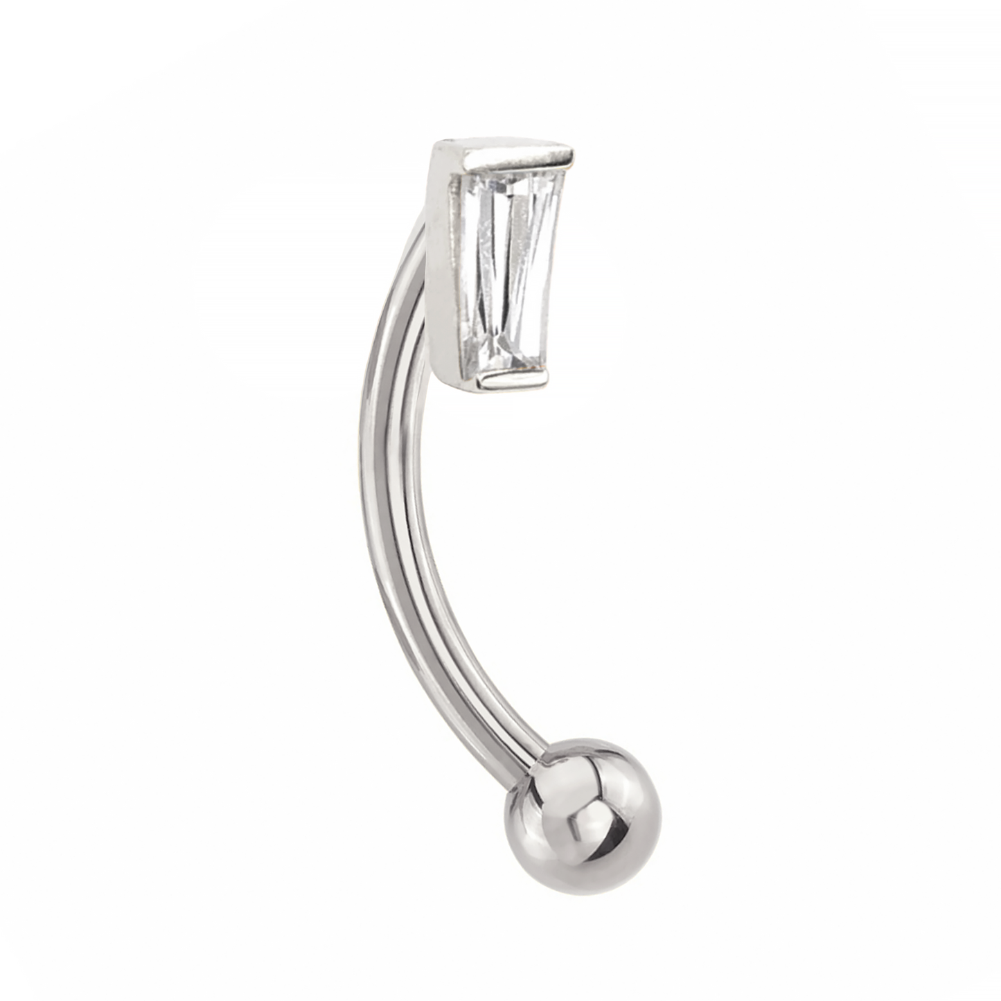 Tapered Baguette Curved Barbell