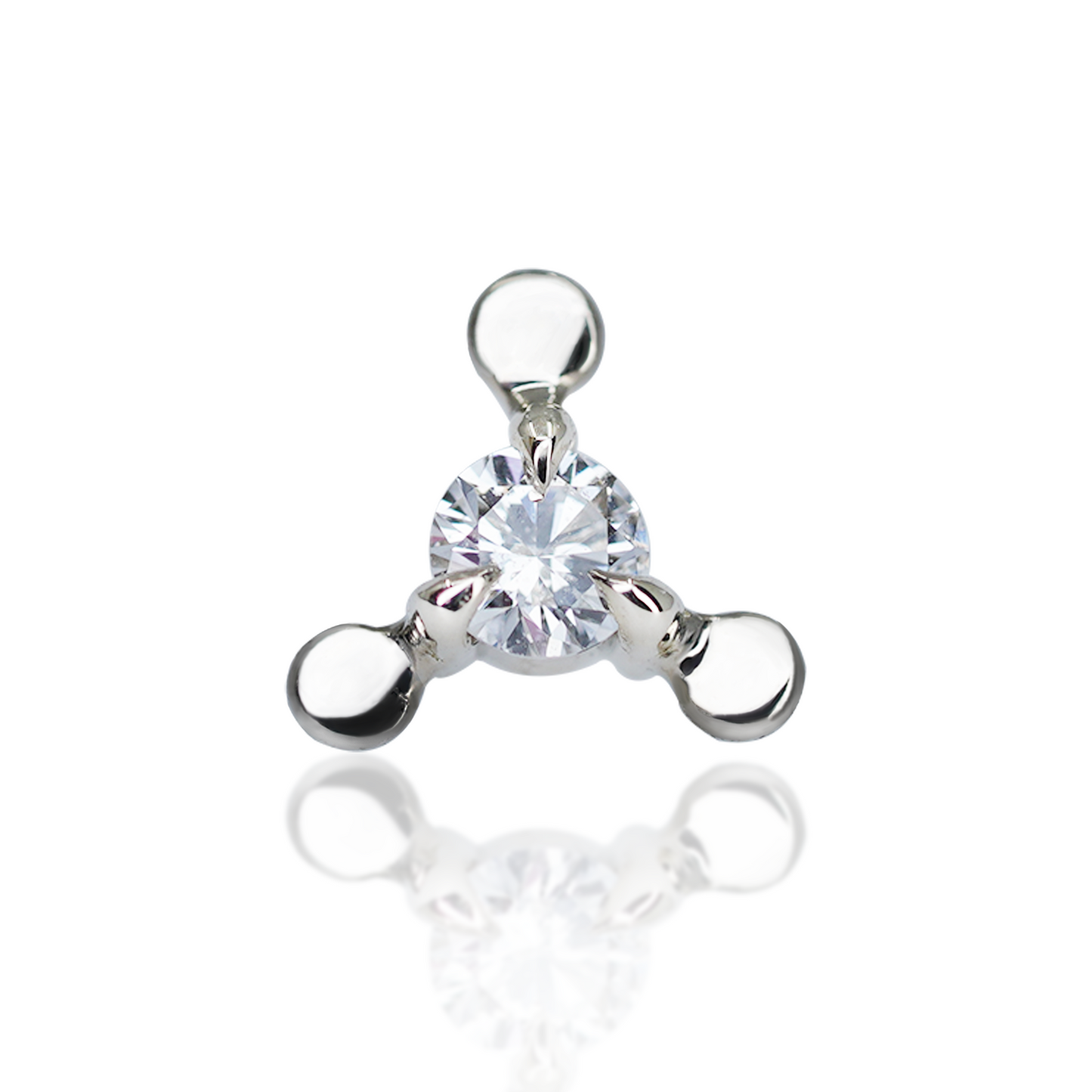 Nijmeh Stud in Assorted Gemstones Threaded End