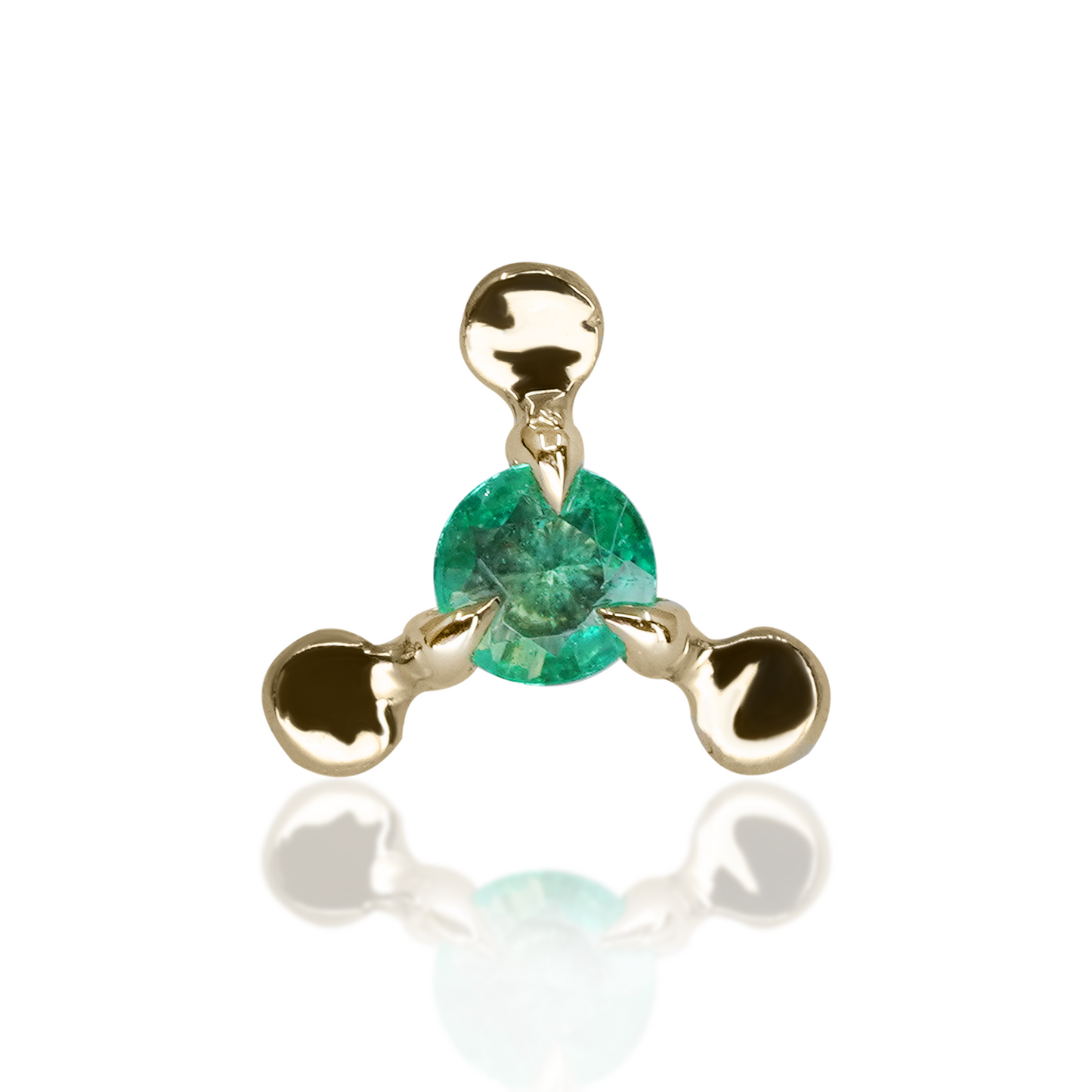 Nijmeh Stud in Assorted Gemstones Threaded End