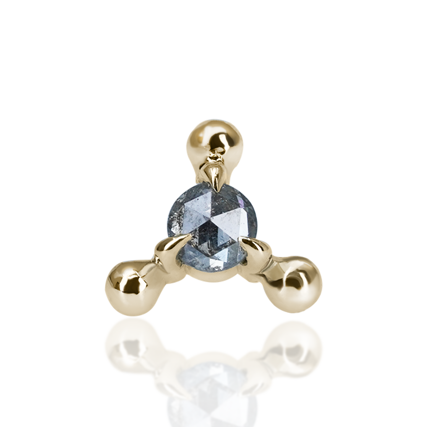 Nijmeh Stud in Assorted Gemstones Threaded End