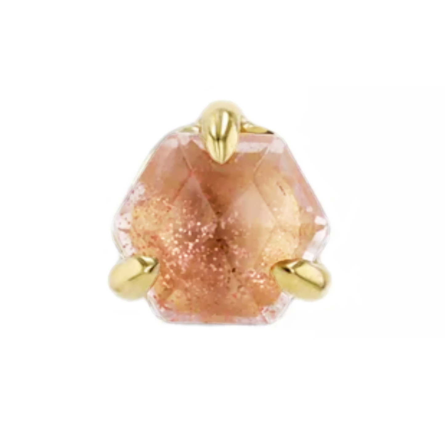 Hexagonal Sunstone Threadless End