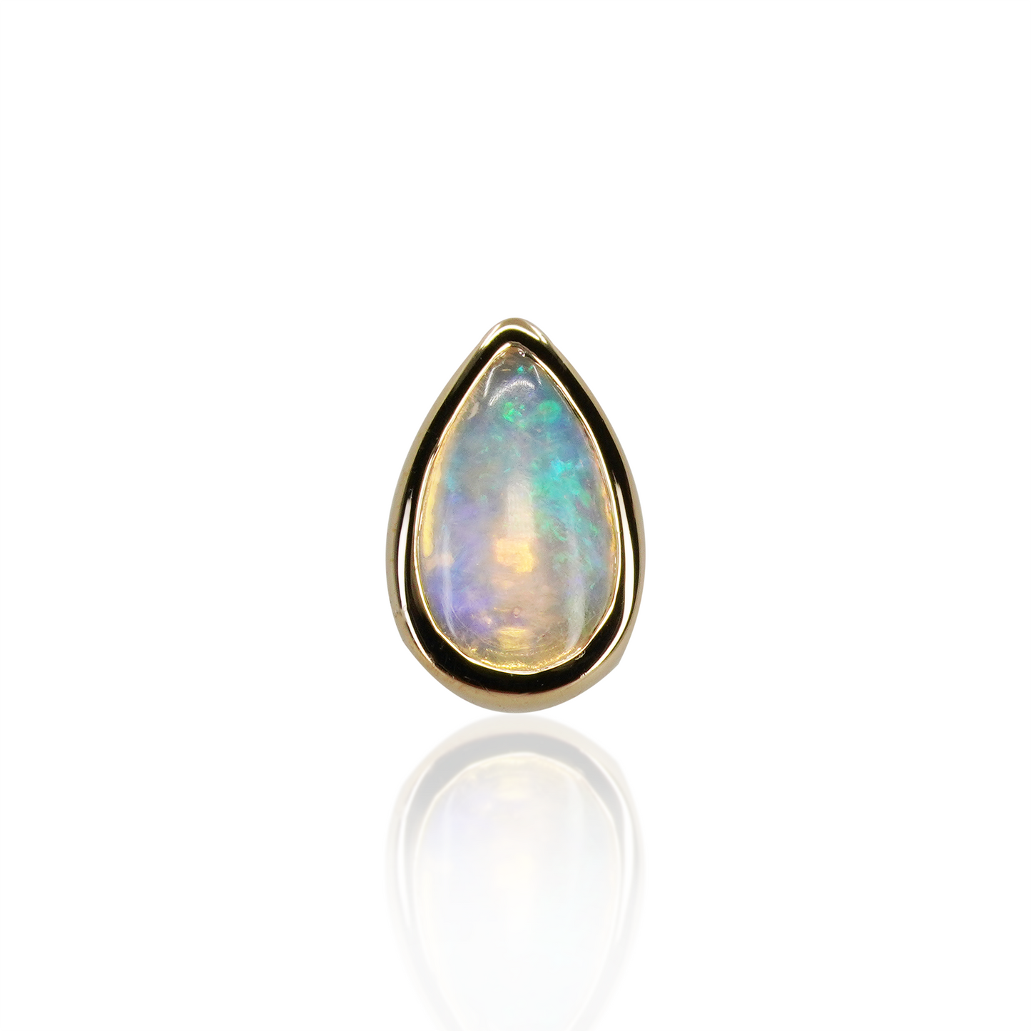 Nora Mini Bezel with Opal Threadless End