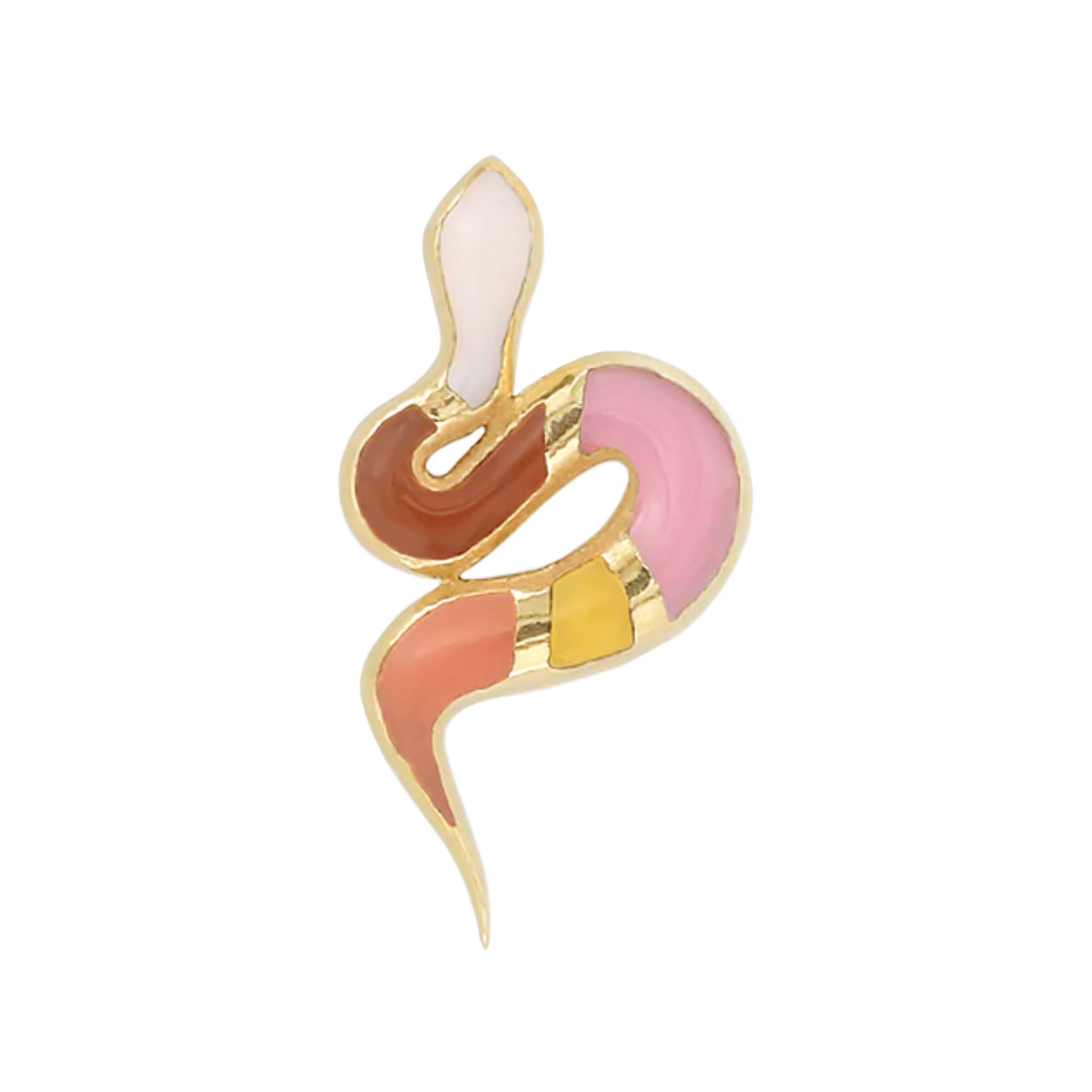 Slick Threadless End with Pleasing Tan Enamel