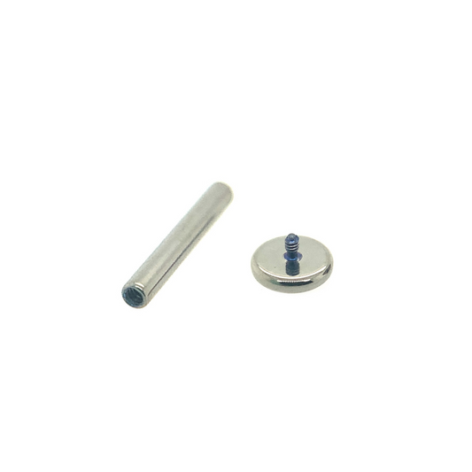 Titanium Threaded Post + Disc Combination | 16 Gauge + 14 Gauge