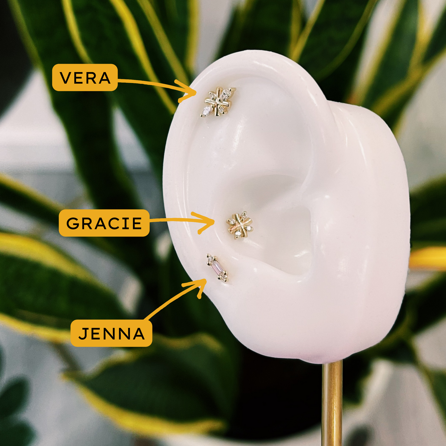 Gracie with Diamond Threaded End