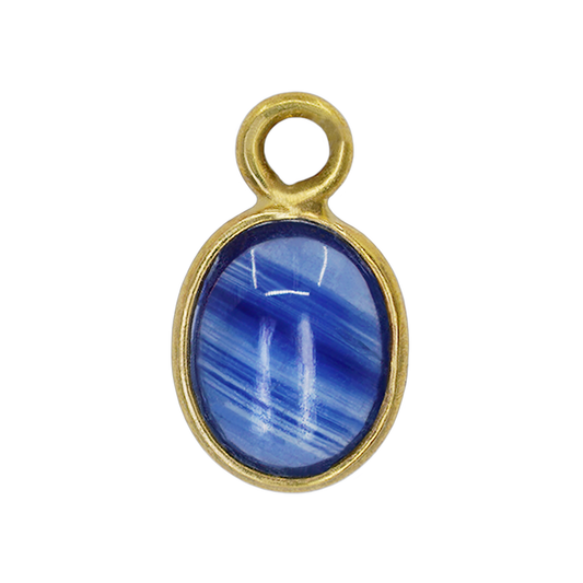 Banded Blue Sapphire Charm