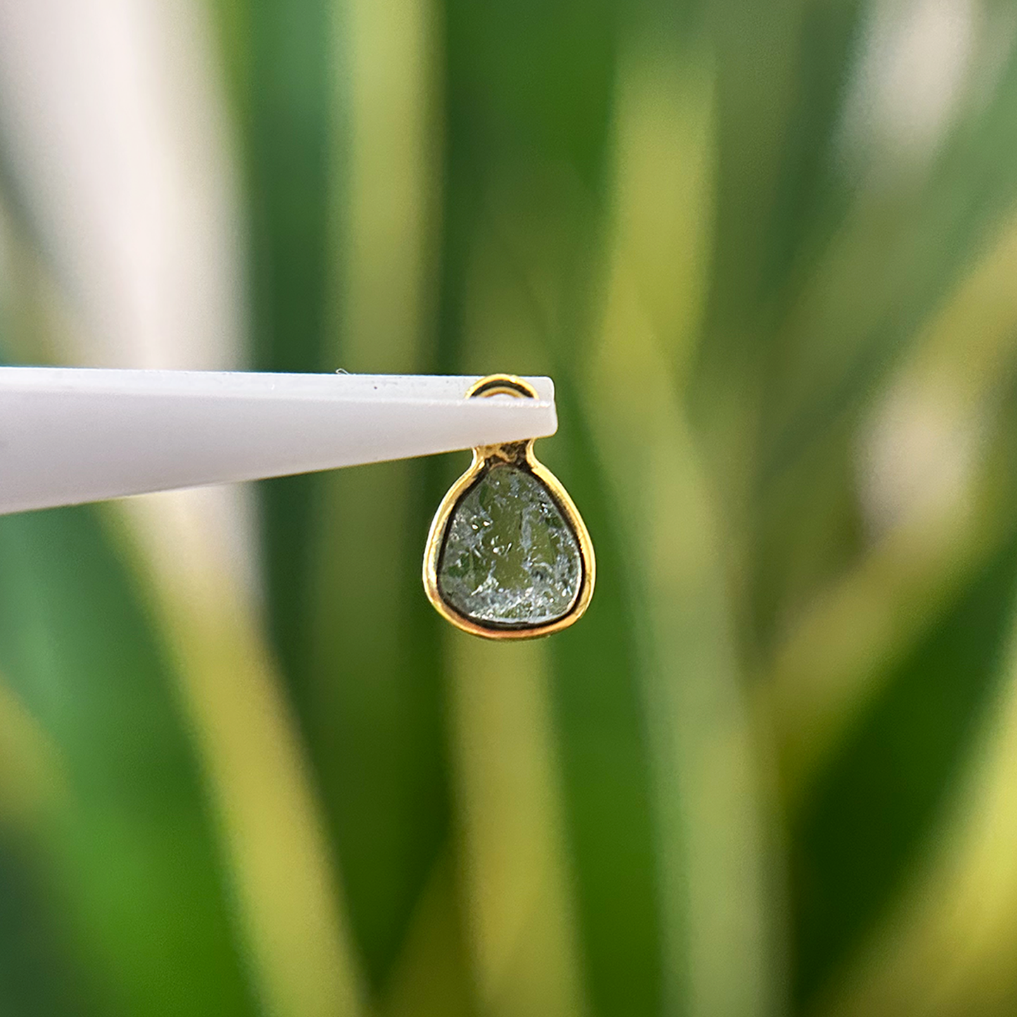 Salt & Pepper Diamond Slice Charm