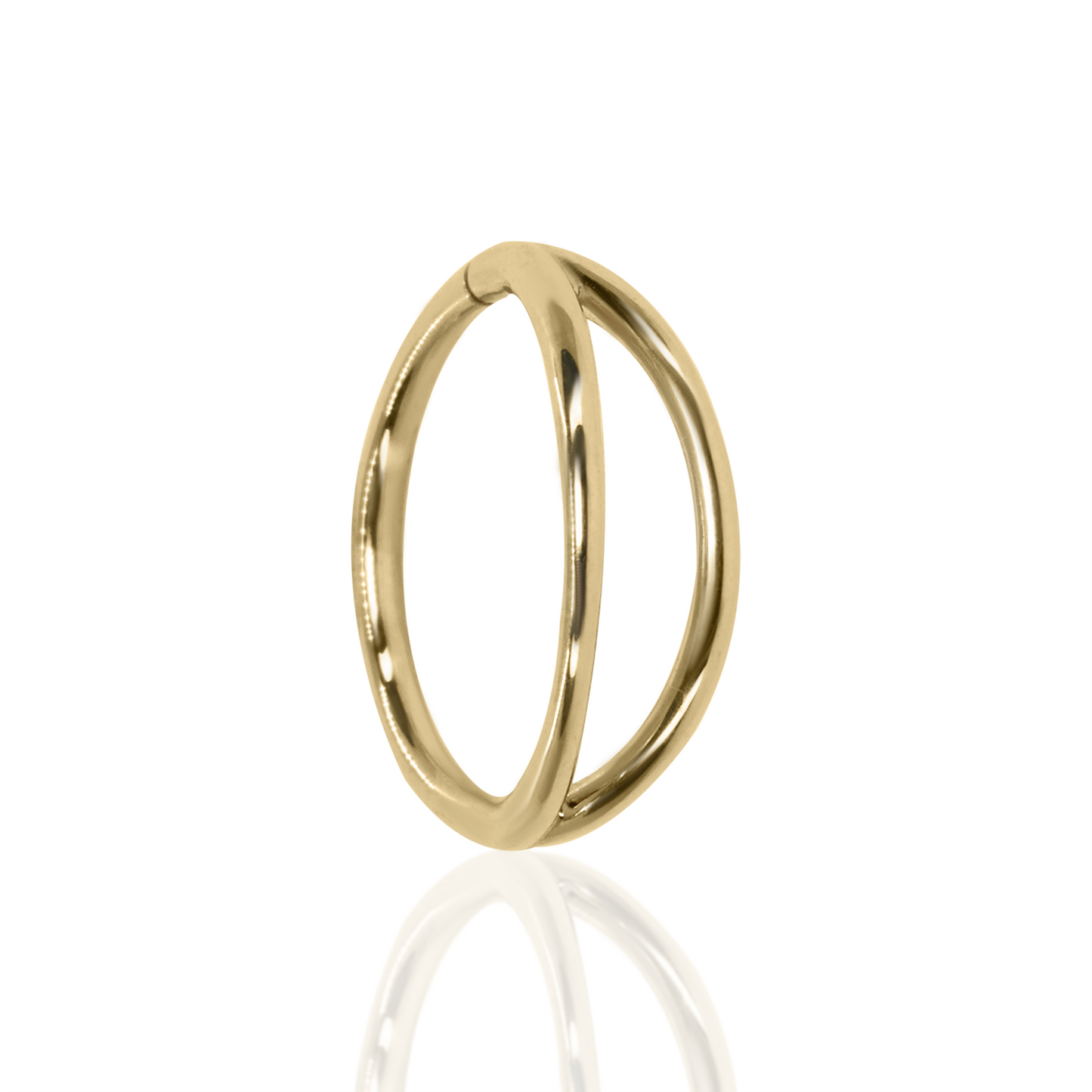 Gold Bogo Double Seam Ring | 18ga