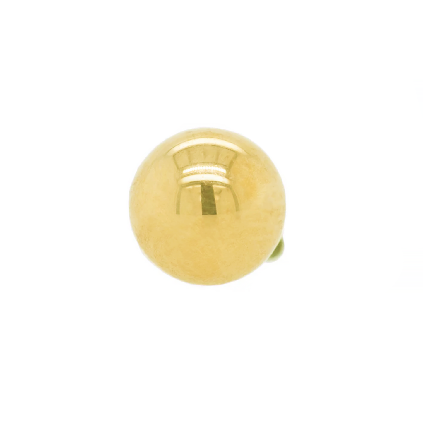 1/8in Gold Threaded Bead