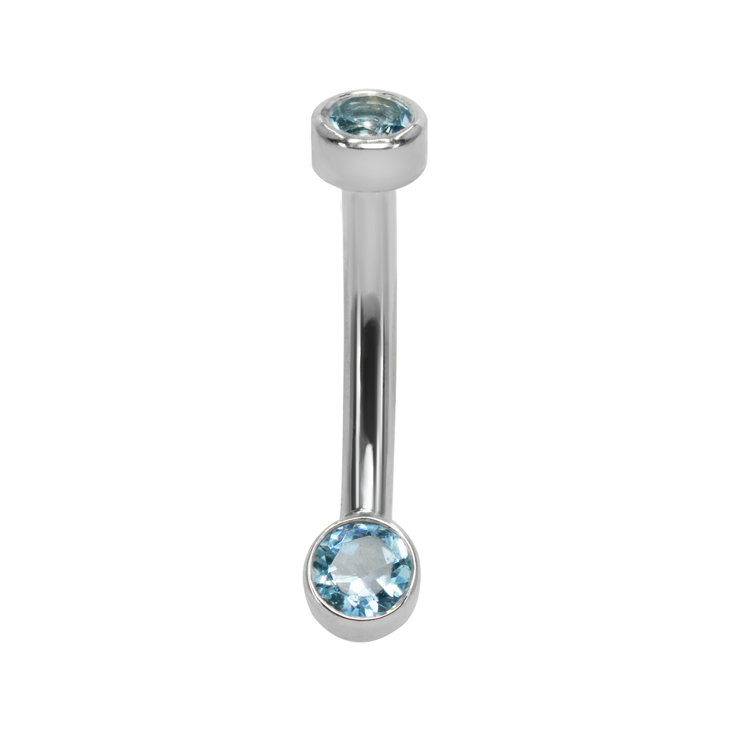 Aquamarine Curved Barbell