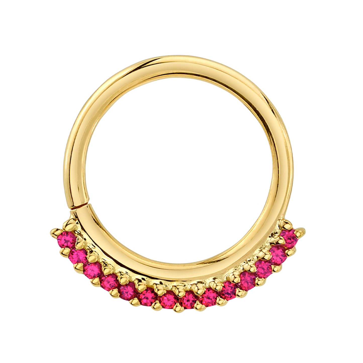Gemstone Dahlia Seam Ring