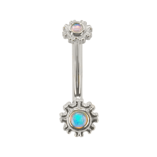 Firenze J-Curve Barbell with Opal