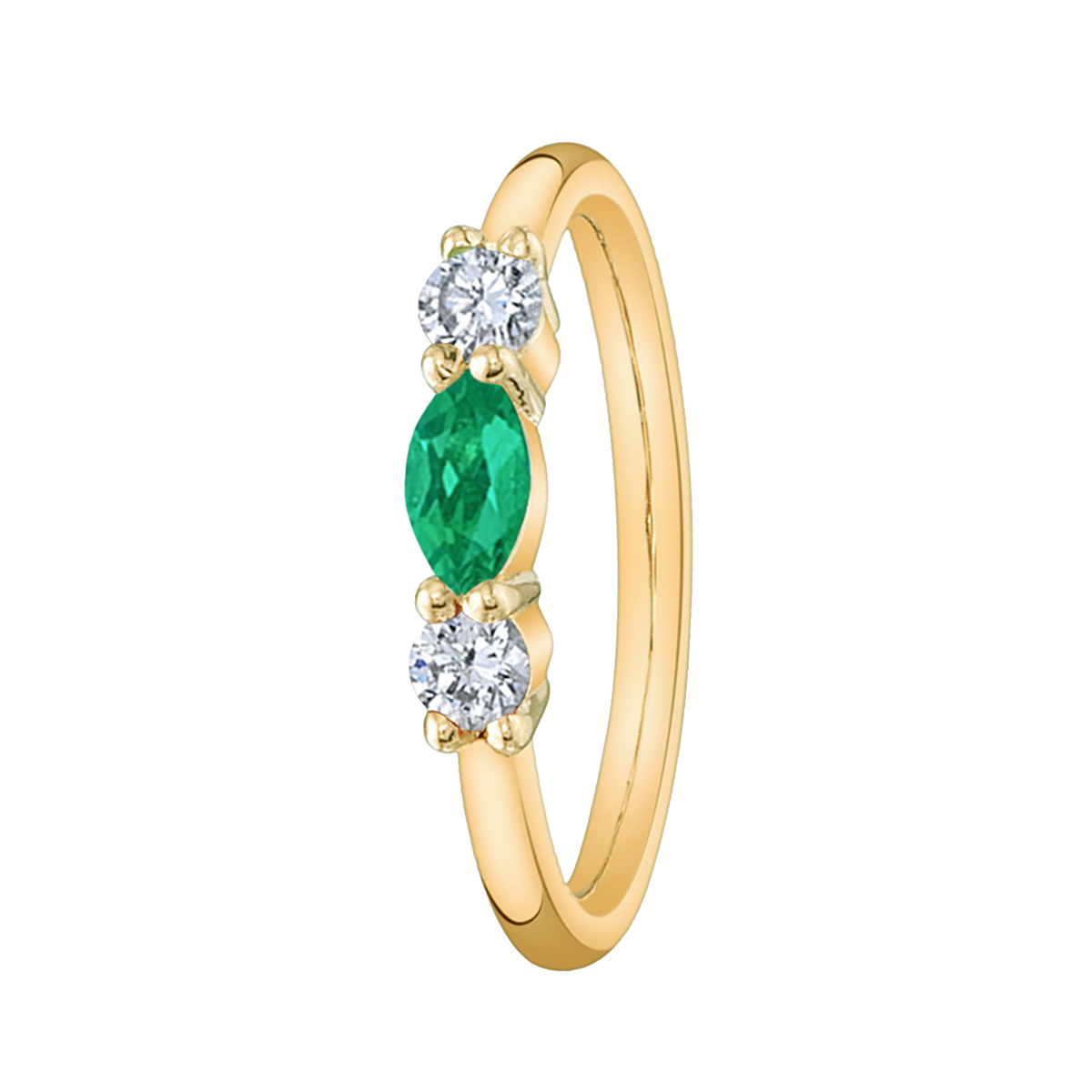 Kai Seam Ring with Gemstones
