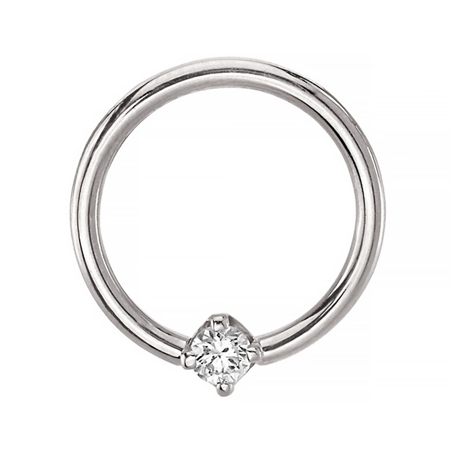 Prong Set Diamond Seam Ring