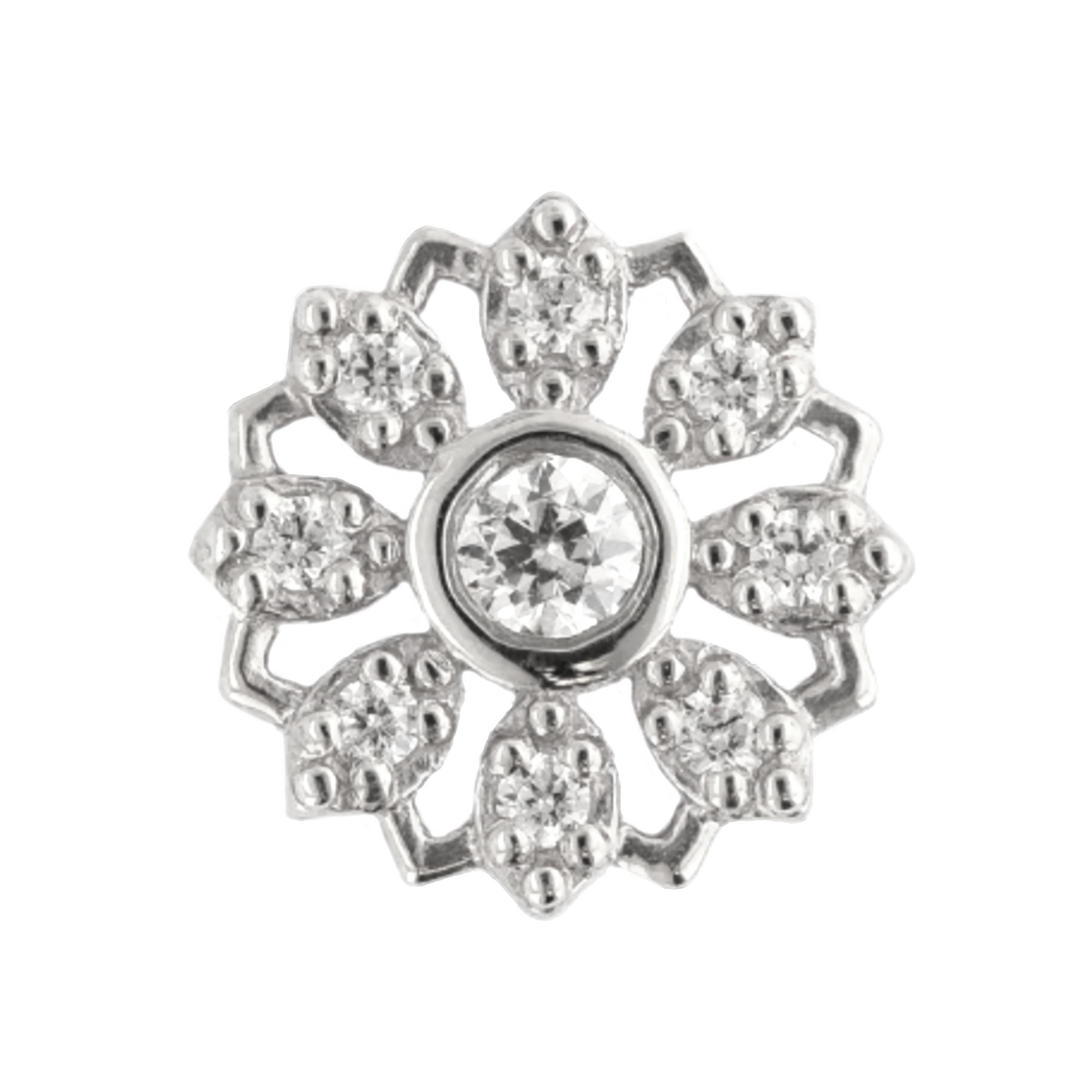 Diamond Rosette Threaded End