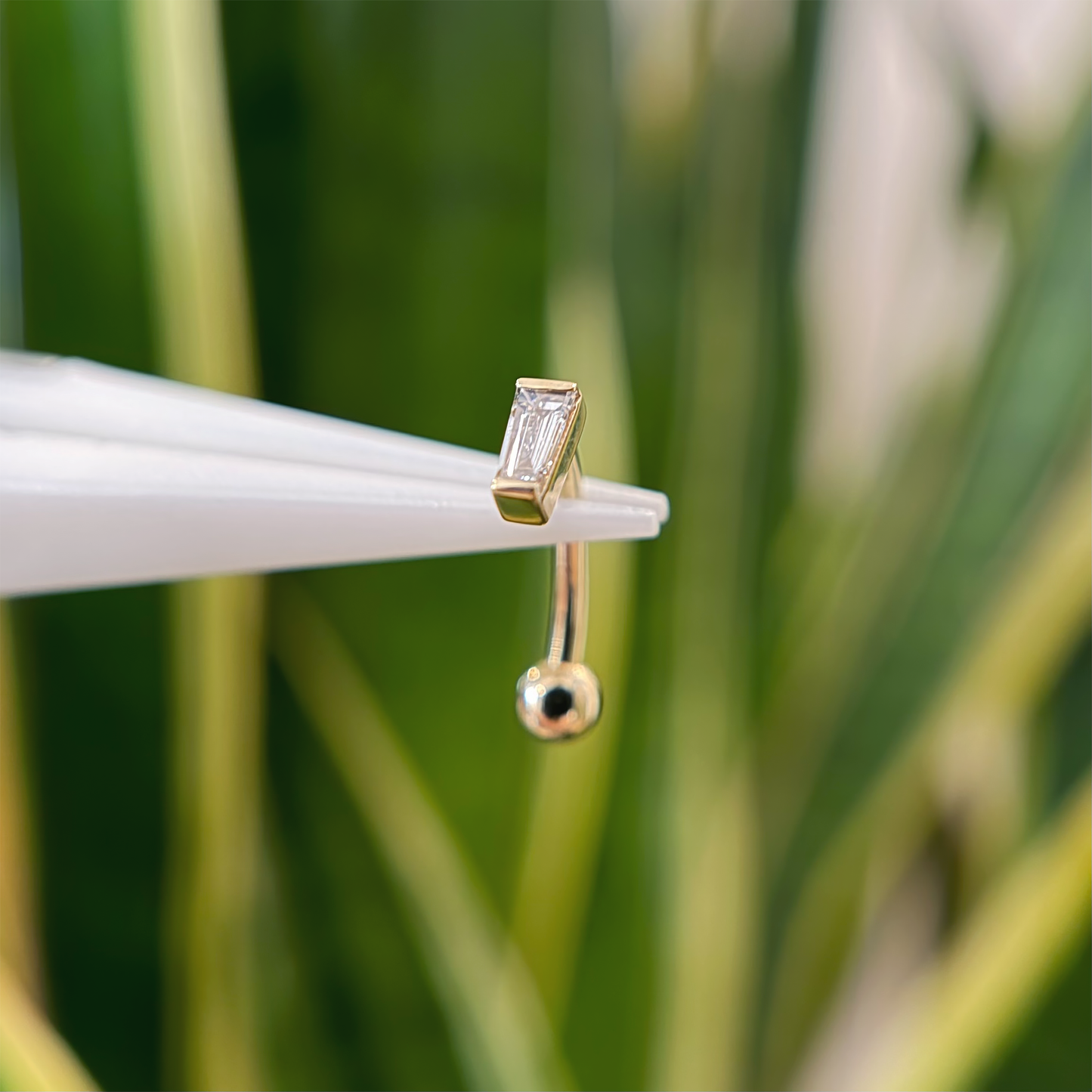Tapered Baguette Curved Barbell