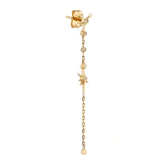 Long Diamond Constellation Earring