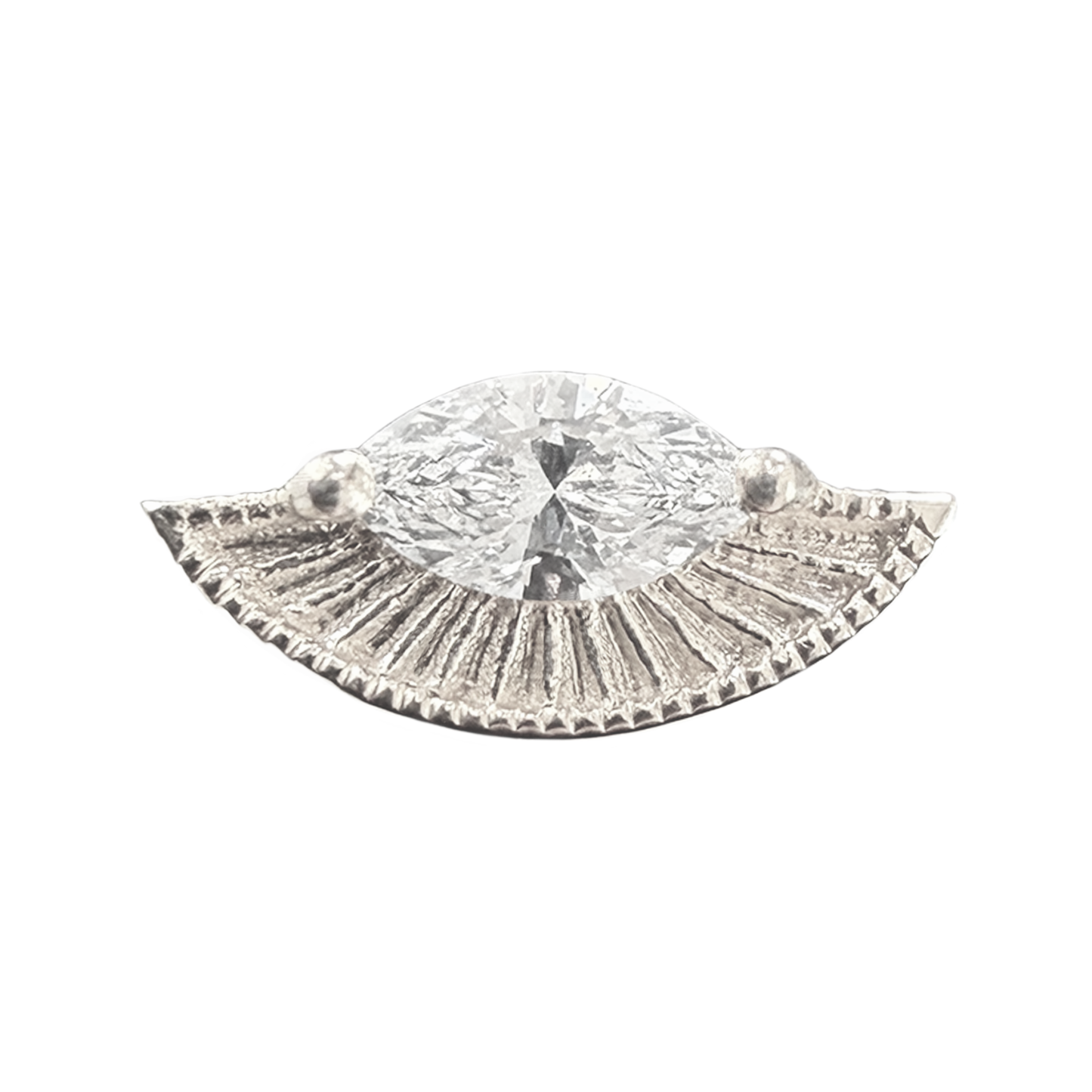 Mini Marquise Fan Threaded End