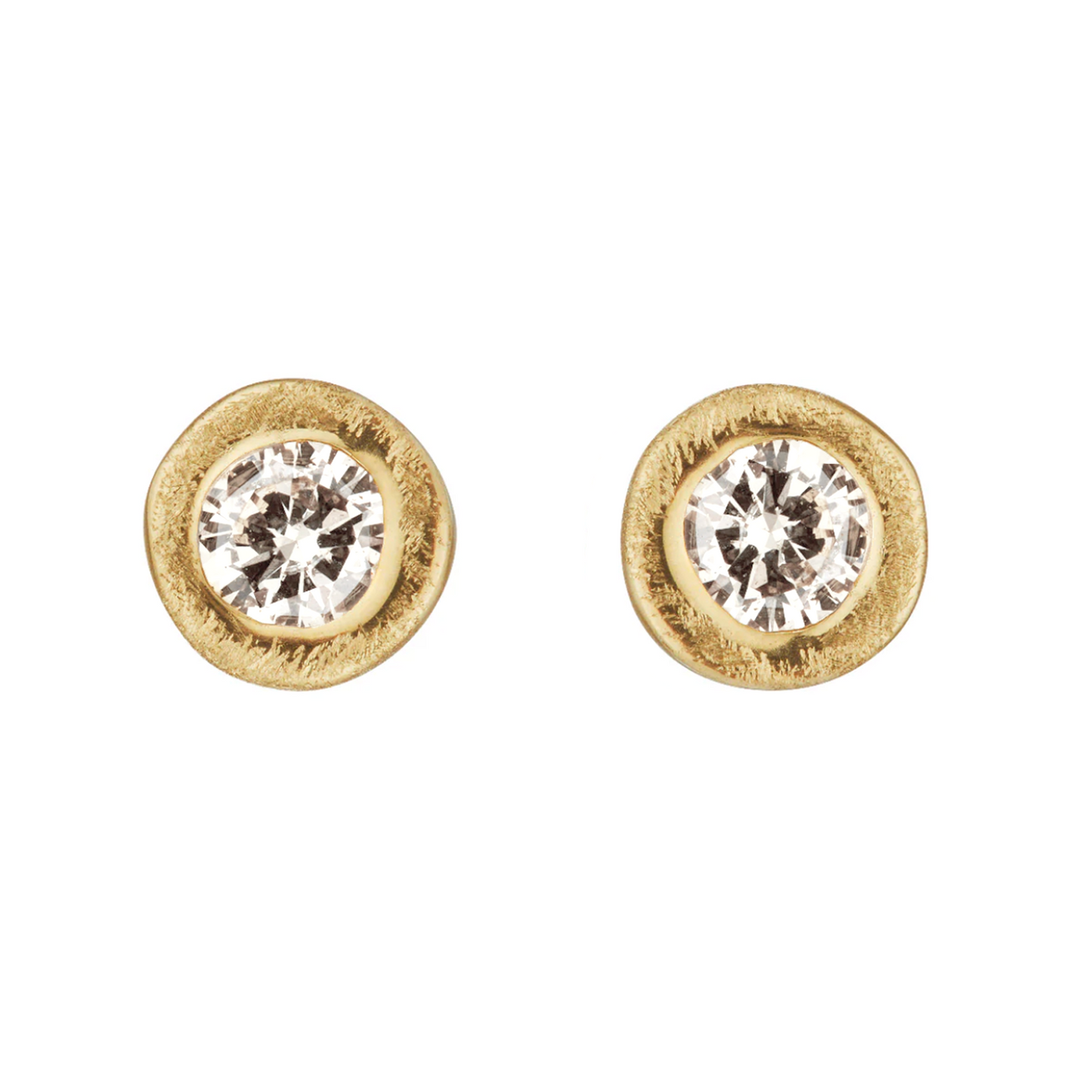 Textured Diamond Studs