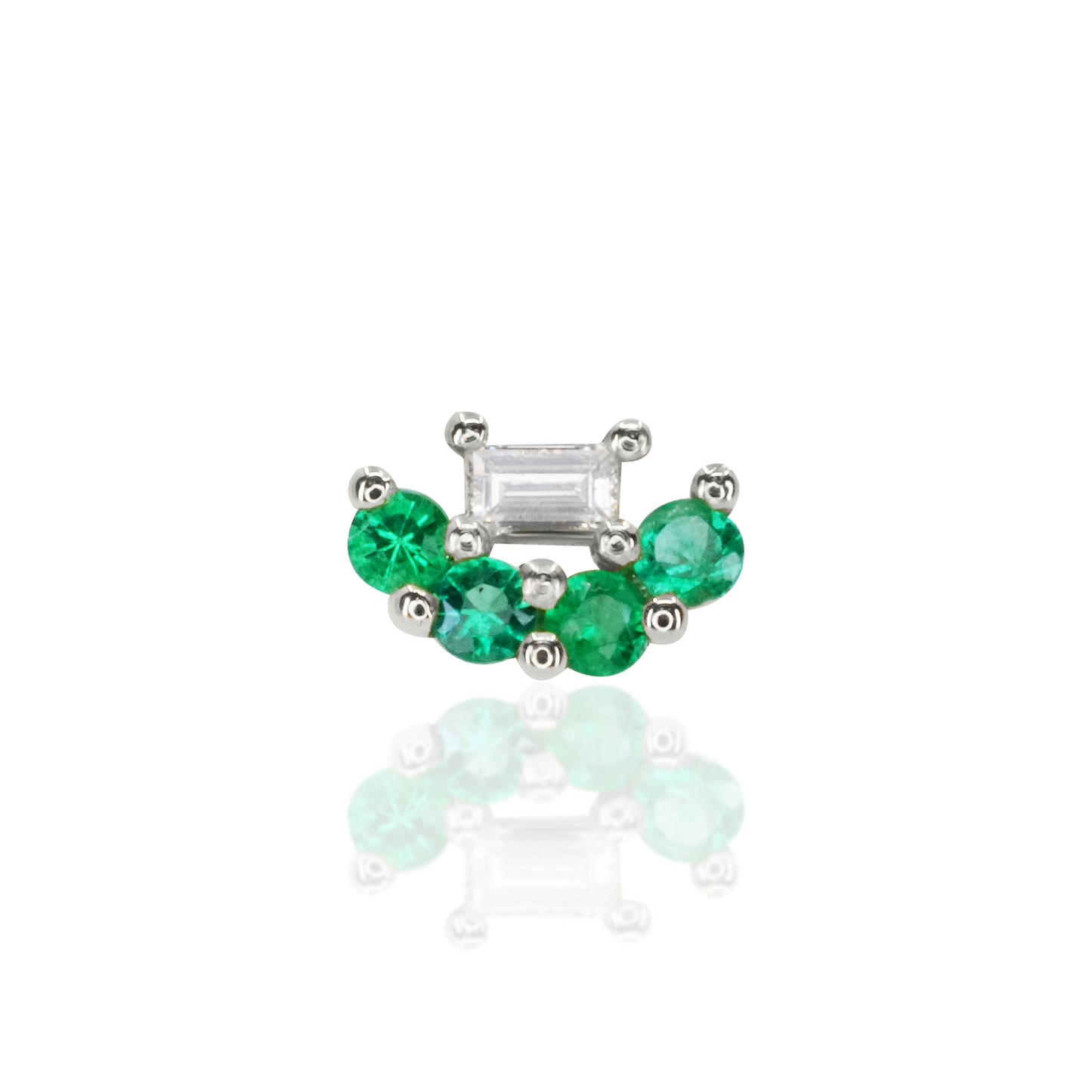 Mini Baguette Emerald Lace Threadless End