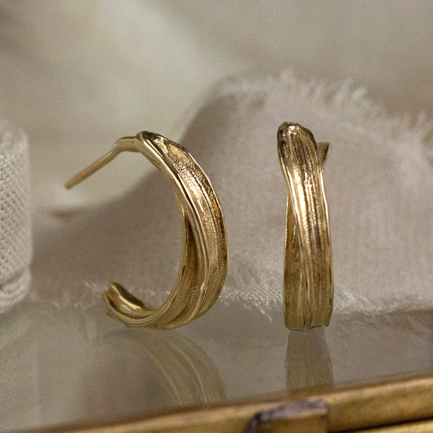 Gleam Brushstroke Hoops