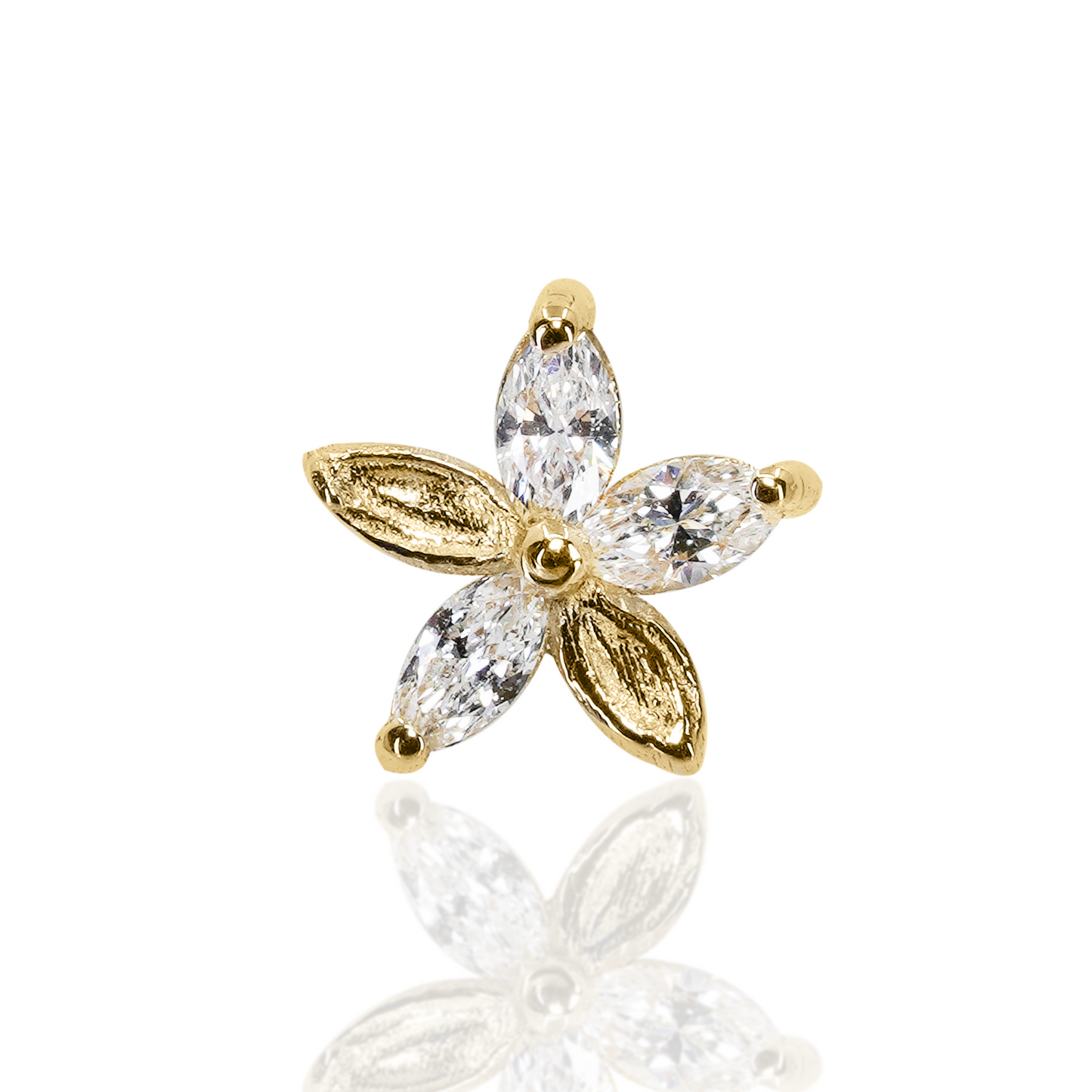 Monet's Lily Threaded End with Diamonds