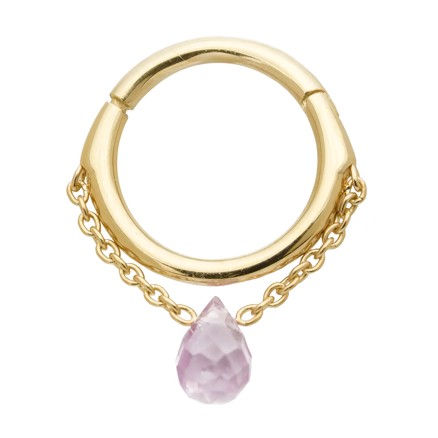 Sapphire Chained Easy Hinge Ring