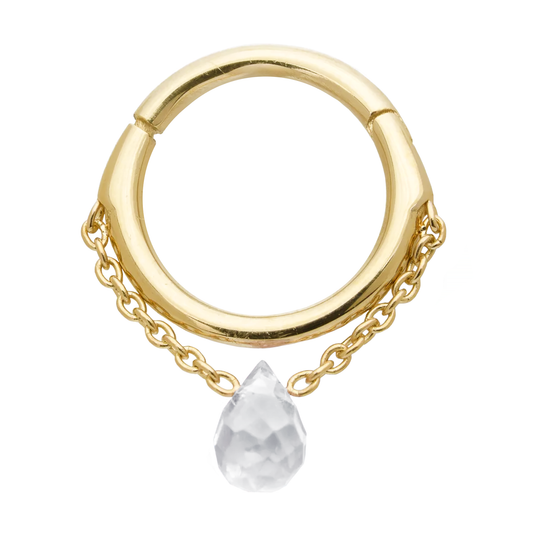 Sapphire Chained Easy Hinge Ring