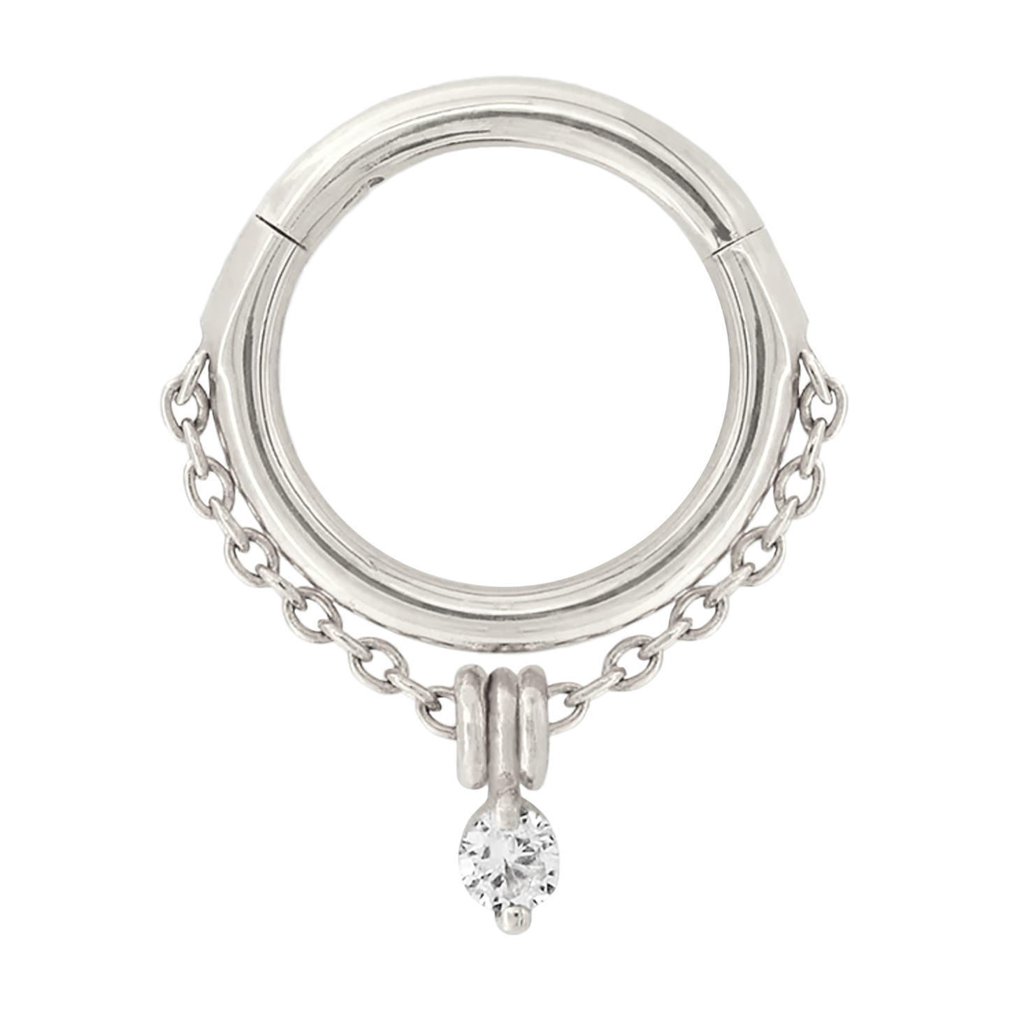 Stoned Easy Hinge Ring