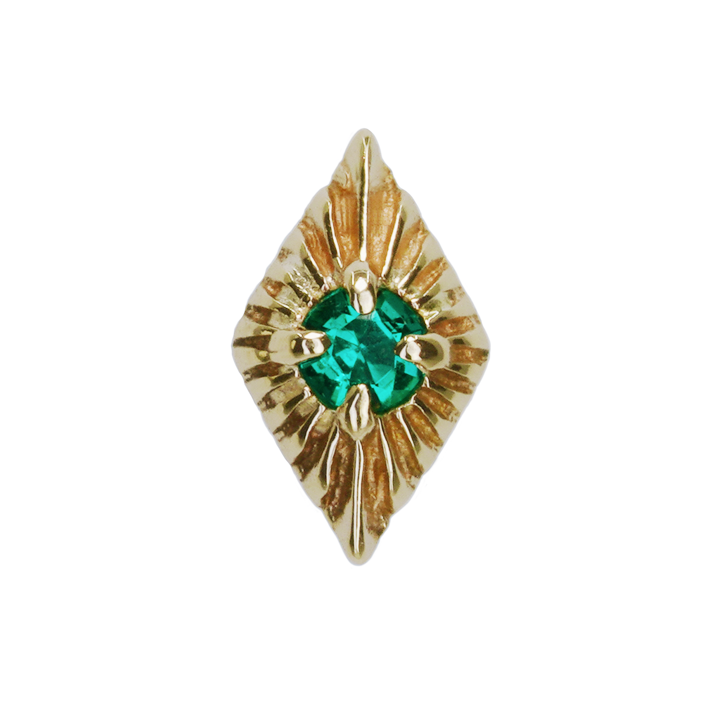 Emerald Deco Threadless End