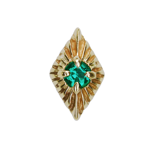 Emerald Deco Threadless End