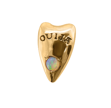Ouija Planchette with Opal Threaded Stud